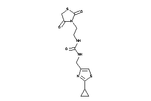 1-[(2-cyclopropylthiazol-4-yl)methyl]-3-[2-(2,4-diketothiazolidin-3-yl)ethyl]urea