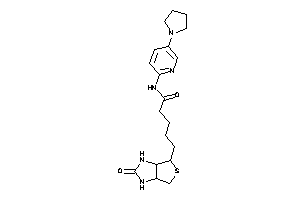 5-(2-keto-1,3,3a,4,6,6a-hexahydrothieno[3,4-d]imidazol-4-yl)-N-(5-pyrrolidino-2-pyridyl)valeramide