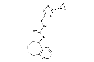 1-[(2-cyclopropylthiazol-4-yl)methyl]-3-(6,7,8,9-tetrahydro-5H-benzocyclohepten-9-yl)urea