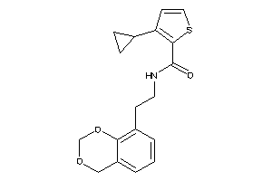 N-[2-(4H-1,3-benzodioxin-8-yl)ethyl]-3-cyclopropyl-thiophene-2-carboxamide