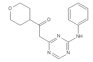 2-(4-anilino-s-triazin-2-yl)-1-tetrahydropyran-4-yl-ethanone