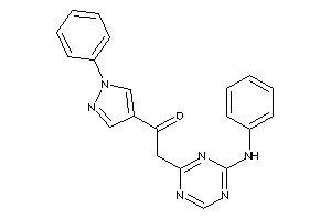 2-(4-anilino-s-triazin-2-yl)-1-(1-phenylpyrazol-4-yl)ethanone