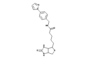 5-(2-keto-1,3,3a,4,6,6a-hexahydrothieno[3,4-d]imidazol-4-yl)-N-(4-pyrazol-1-ylbenzyl)valeramide