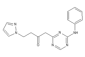 1-(4-anilino-s-triazin-2-yl)-4-pyrazol-1-yl-butan-2-one