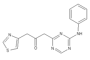 1-(4-anilino-s-triazin-2-yl)-3-thiazol-4-yl-acetone