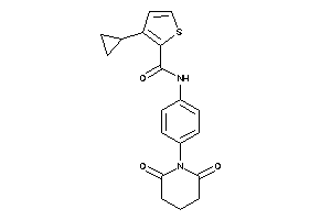 3-cyclopropyl-N-(4-glutarimidophenyl)thiophene-2-carboxamide