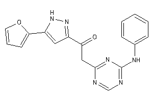 2-(4-anilino-s-triazin-2-yl)-1-[5-(2-furyl)-1H-pyrazol-3-yl]ethanone