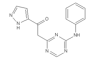 2-(4-anilino-s-triazin-2-yl)-1-(1H-pyrazol-5-yl)ethanone