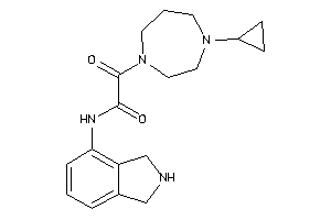 2-(4-cyclopropyl-1,4-diazepan-1-yl)-N-isoindolin-4-yl-2-keto-acetamide