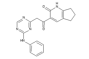 Image of 3-[2-(4-anilino-s-triazin-2-yl)acetyl]-1,5,6,7-tetrahydro-1-pyrindin-2-one