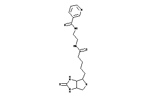 N-[2-[5-(2-keto-1,3,3a,4,6,6a-hexahydrothieno[3,4-d]imidazol-4-yl)pentanoylamino]ethyl]nicotinamide