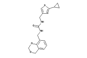 1-(4H-1,3-benzodioxin-8-ylmethyl)-3-[(2-cyclopropylthiazol-4-yl)methyl]urea