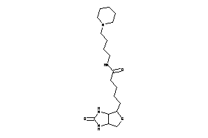 5-(2-keto-1,3,3a,4,6,6a-hexahydrothieno[3,4-d]imidazol-4-yl)-N-(4-piperidinobutyl)valeramide