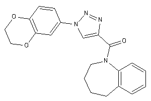 [1-(2,3-dihydro-1,4-benzodioxin-6-yl)triazol-4-yl]-(2,3,4,5-tetrahydro-1-benzazepin-1-yl)methanone