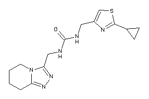 1-[(2-cyclopropylthiazol-4-yl)methyl]-3-(5,6,7,8-tetrahydro-[1,2,4]triazolo[4,3-a]pyridin-3-ylmethyl)urea