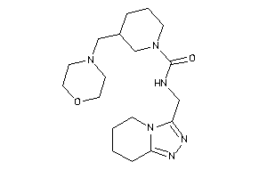 3-(morpholinomethyl)-N-(5,6,7,8-tetrahydro-[1,2,4]triazolo[4,3-a]pyridin-3-ylmethyl)piperidine-1-carboxamide