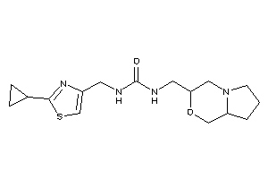 Image of 1-(3,4,6,7,8,8a-hexahydro-1H-pyrrolo[2,1-c][1,4]oxazin-3-ylmethyl)-3-[(2-cyclopropylthiazol-4-yl)methyl]urea