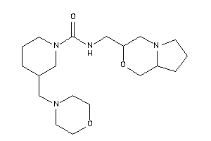 N-(3,4,6,7,8,8a-hexahydro-1H-pyrrolo[2,1-c][1,4]oxazin-3-ylmethyl)-3-(morpholinomethyl)piperidine-1-carboxamide