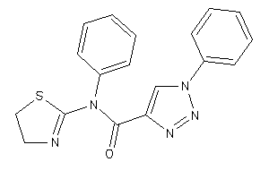 N,1-diphenyl-N-(2-thiazolin-2-yl)triazole-4-carboxamide