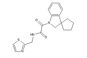 Image of 2-keto-2-spiro[cyclopentane-1,3'-indoline]-1'-yl-N-(thiazol-2-ylmethyl)acetamide