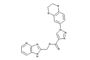 1-(2,3-dihydro-1,4-benzodioxin-6-yl)triazole-4-carboxylic Acid 1H-imidazo[4,5-b]pyridin-2-ylmethyl Ester