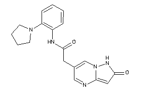 2-(2-keto-1H-pyrazolo[1,5-a]pyrimidin-6-yl)-N-(2-pyrrolidinophenyl)acetamide