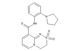 2,2-diketo-N-(2-pyrrolidinophenyl)-3,4-dihydropyrido[2,1-c][1,2,4]thiadiazine-9-carboxamide