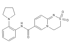 2,2-diketo-N-(2-pyrrolidinophenyl)-3,4-dihydropyrido[2,1-c][1,2,4]thiadiazine-7-carboxamide