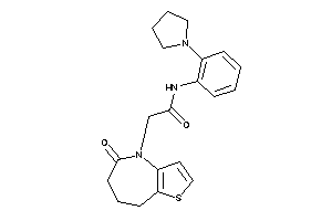 2-(5-keto-7,8-dihydro-6H-thieno[3,2-b]azepin-4-yl)-N-(2-pyrrolidinophenyl)acetamide