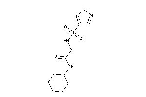 Image of N-cyclohexyl-2-(1H-pyrazol-4-ylsulfonylamino)acetamide