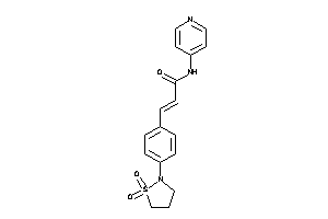 3-[4-(1,1-diketo-1,2-thiazolidin-2-yl)phenyl]-N-(4-pyridyl)acrylamide