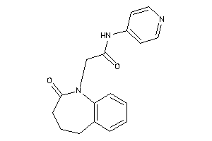 2-(2-keto-4,5-dihydro-3H-1-benzazepin-1-yl)-N-(4-pyridyl)acetamide