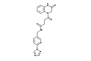 4-keto-4-(3-keto-2,4-dihydroquinoxalin-1-yl)-N-[[6-(1,2,4-triazol-1-yl)-3-pyridyl]methyl]butyramide