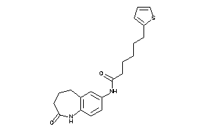 Image of N-(2-keto-1,3,4,5-tetrahydro-1-benzazepin-7-yl)-6-(2-thienyl)hexanamide
