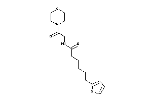 N-(2-keto-2-thiomorpholino-ethyl)-6-(2-thienyl)hexanamide