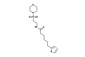 6-(2-thienyl)-N-(2-thiomorpholinosulfonylethyl)hexanamide