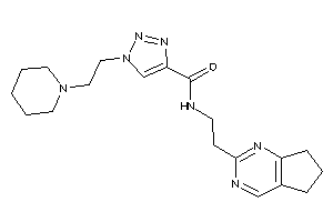N-[2-(6,7-dihydro-5H-cyclopenta[d]pyrimidin-2-yl)ethyl]-1-(2-piperidinoethyl)triazole-4-carboxamide