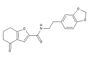 N-homopiperonyl-4-keto-6,7-dihydro-5H-benzofuran-2-carboxamide