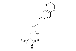 N-[2-(2,3-dihydro-1,4-benzodioxin-6-yl)ethyl]-2-(2,5-diketoimidazolidin-1-yl)acetamide