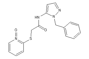 N-(2-benzylpyrazol-3-yl)-2-[(1-keto-2-pyridyl)thio]acetamide