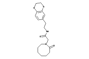 Image of N-[2-(2,3-dihydro-1,4-benzodioxin-6-yl)ethyl]-2-(2-ketoazocan-1-yl)acetamide