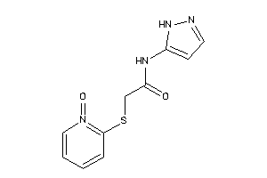 2-[(1-keto-2-pyridyl)thio]-N-(1H-pyrazol-5-yl)acetamide