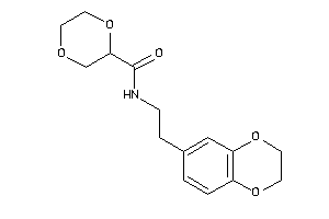 Image of N-[2-(2,3-dihydro-1,4-benzodioxin-6-yl)ethyl]-1,4-dioxane-2-carboxamide