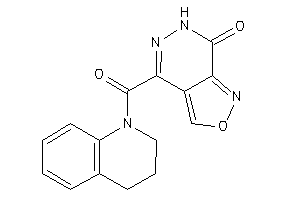 4-(3,4-dihydro-2H-quinoline-1-carbonyl)-6H-isoxazolo[3,4-d]pyridazin-7-one