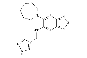 Image of [6-(azepan-1-yl)furazano[3,4-b]pyrazin-5-yl]-(1H-pyrazol-4-ylmethyl)amine