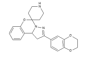 2-(2,3-dihydro-1,4-benzodioxin-6-yl)spiro[1,10b-dihydropyrazolo[1,5-c][1,3]benzoxazine-5,4'-piperidine]