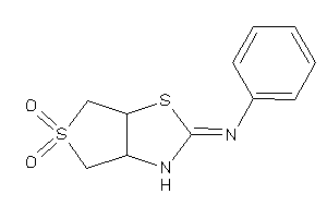 Image of (5,5-diketo-3a,4,6,6a-tetrahydro-3H-thieno[3,4-d]thiazol-2-ylidene)-phenyl-amine