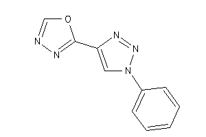 2-(1-phenyltriazol-4-yl)-1,3,4-oxadiazole