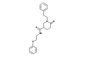 Image of 6-keto-1-phenethyl-N-(2-phenoxyethyl)nipecotamide