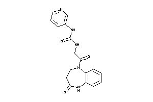 1-[2-keto-2-(4-keto-3,5-dihydro-2H-1,5-benzodiazepin-1-yl)ethyl]-3-(3-pyridyl)urea